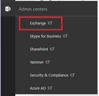 Office 365: Accessing Exchange admin center