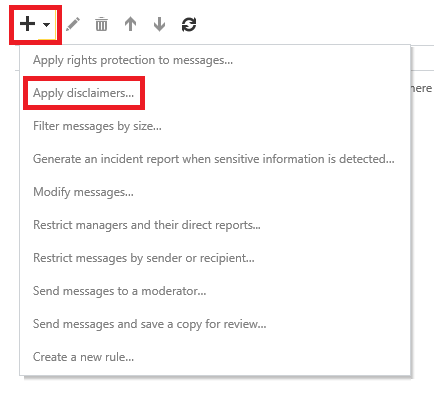 NewRule-ApplyDisclaimers