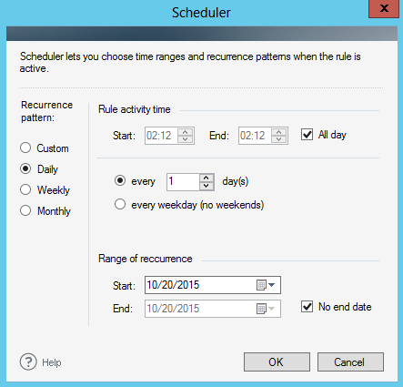 Rule-scheduler
