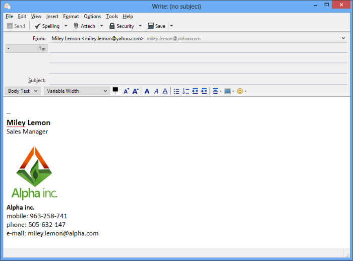 Bild In Email Signatur Einfugen