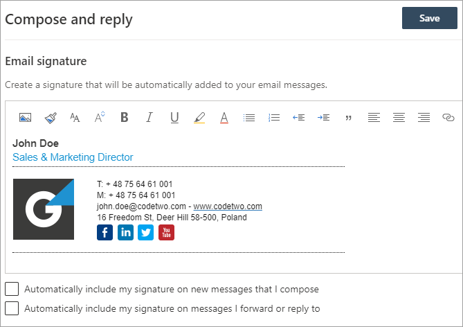 E-Mail-Signatur in OWA