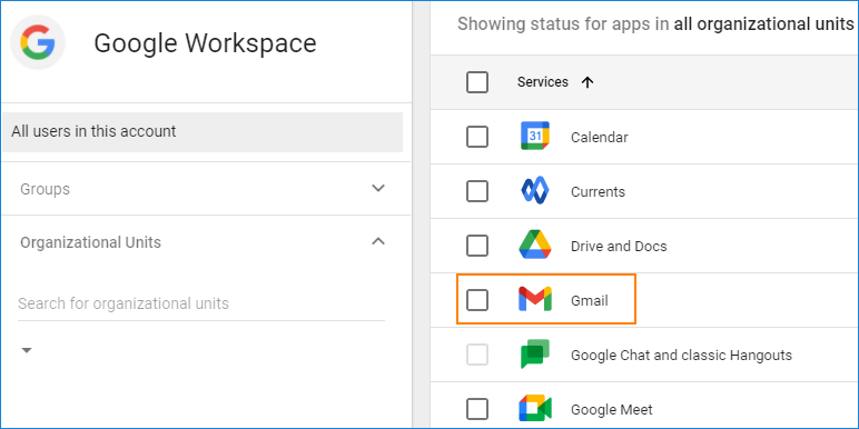 Google Workspace: Gmail