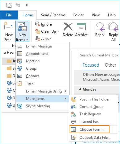 Outlook - Outlook-E-Mail-Vorlage verwenden