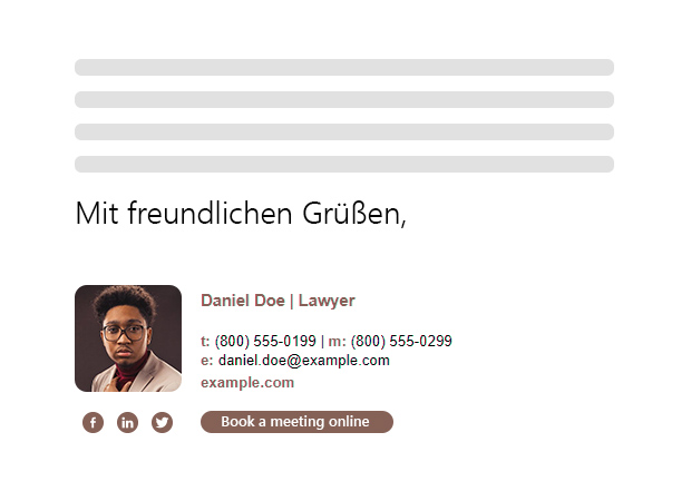 Beste E-Mail-Schlussformeln - Formelle Schlussformel