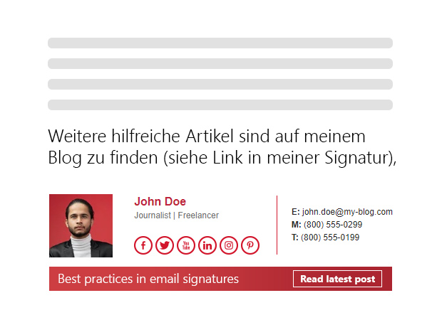 Beste E-Mail-Schlussformeln - Professionelle E-Mail-Schlussformel