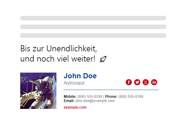 Beste E-Mail-Schlussformeln - Einzigartige E-Mail-Schlussformel