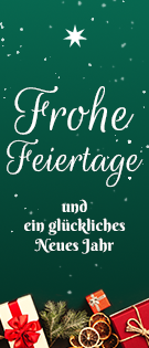 Vertikales „Frohe Feiertage“-Banner