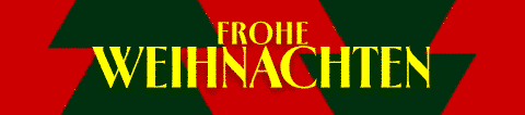 Verspieltes „Frohe Weihnachten“-Banner