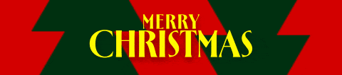 Verspieltes „Frohe Weihnachten“-Banner - Englisch