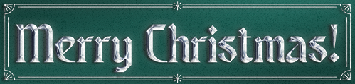 Vintage-Weihnachtsbanner für Ihre E-Mail-Signatur - Englisch