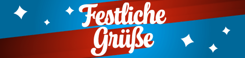 E-Mail-Banner mit festlichen Grüßen