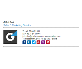 create email signature with image