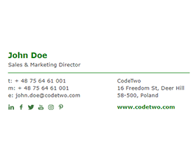 creating a professional signature for email