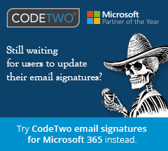 Try CodeTwo Email Signatures