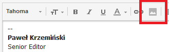 Gmail - Insert image in email signature