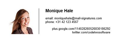 A simple and elegant email signature