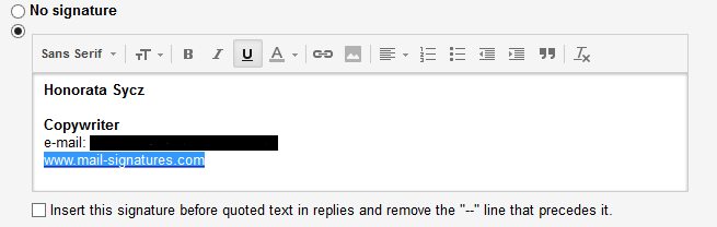 Adding Custom URL Tags to Your Email Signature in Gmail