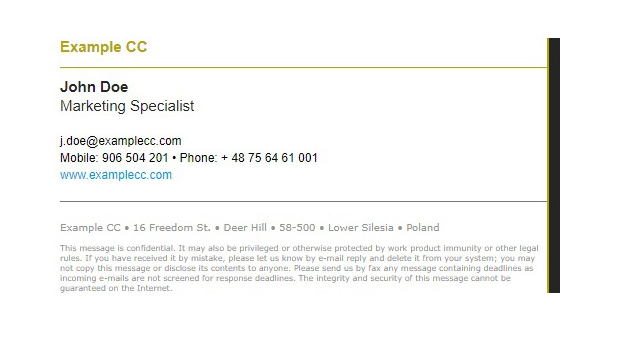 Corporate gold simple