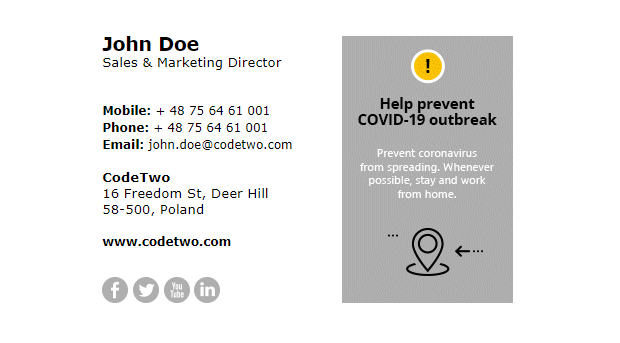 Help fight COVID-19 - template 3