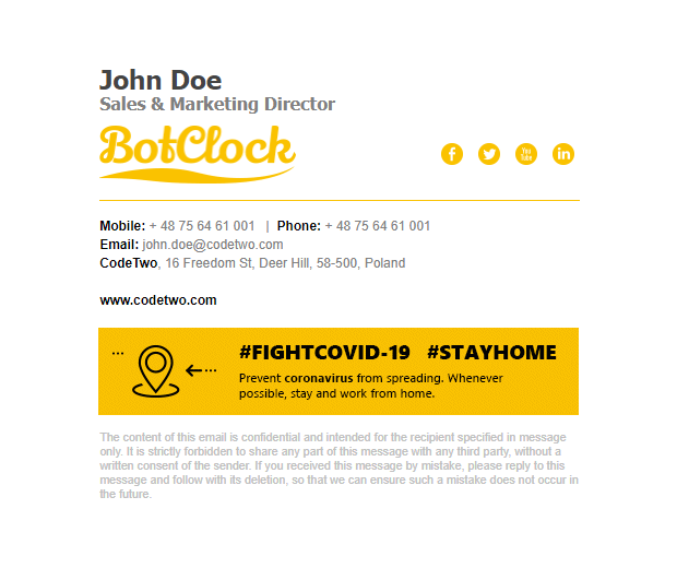 Help fight COVID-19 - template 1