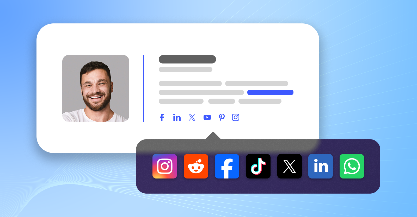 How to add social media buttons to an email signature