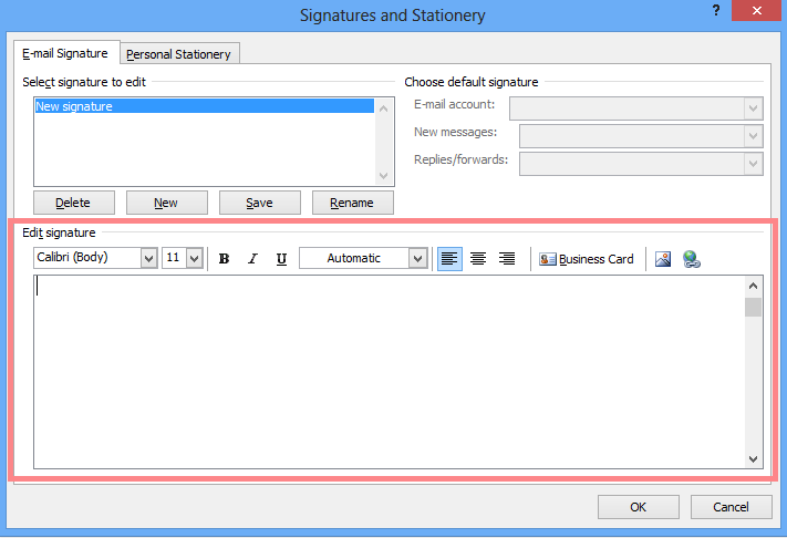 comment créer un modèle de signature dans Microsoft Outlook 2007