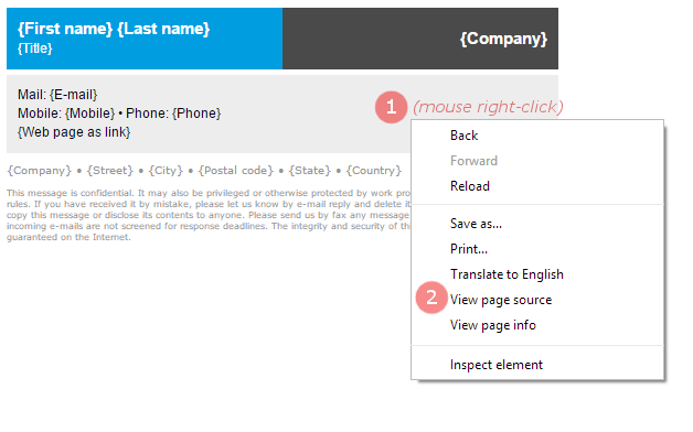 Outlook Signature Edit Html Source