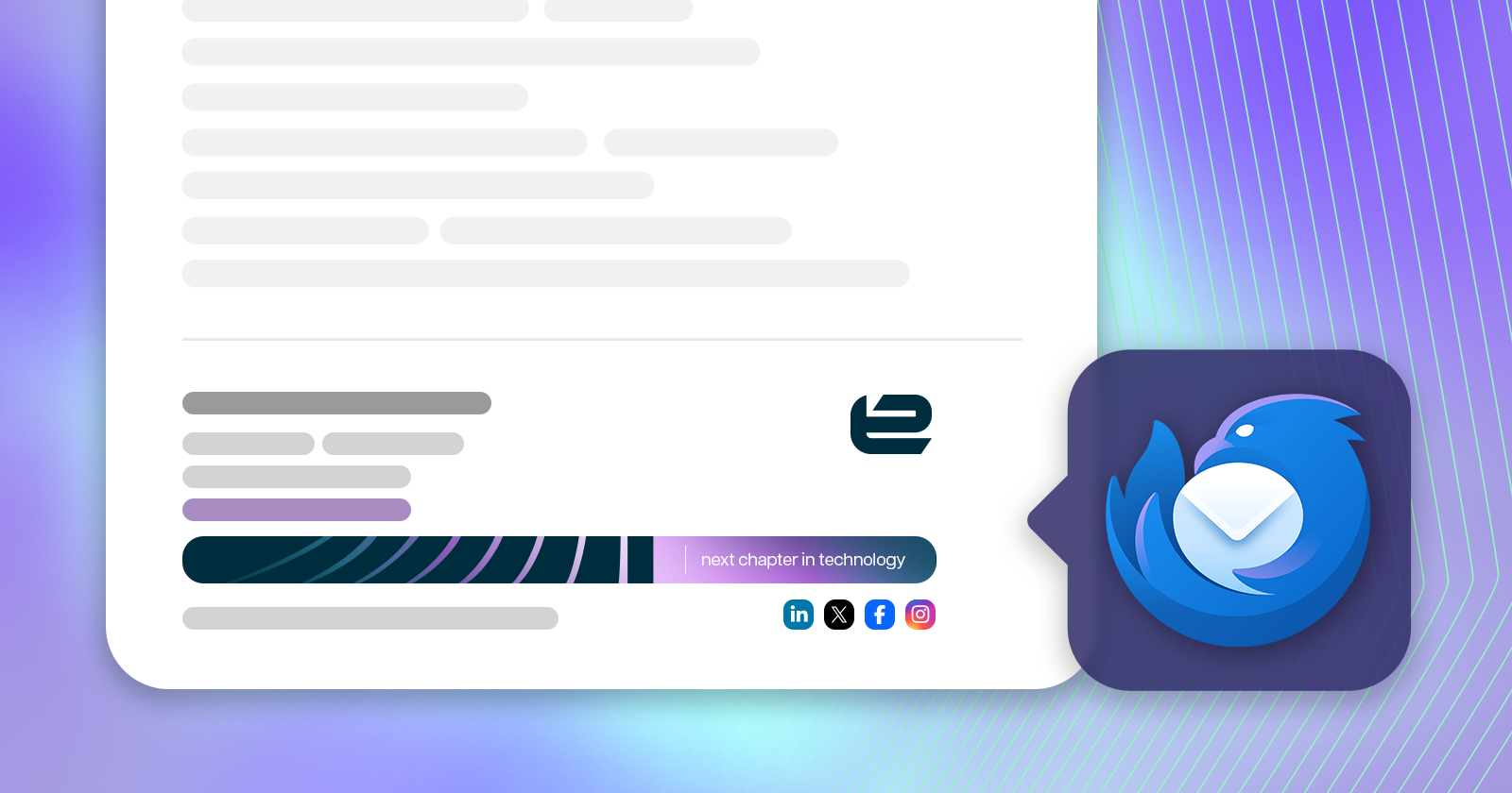 How to set up email signature in Thunderbird