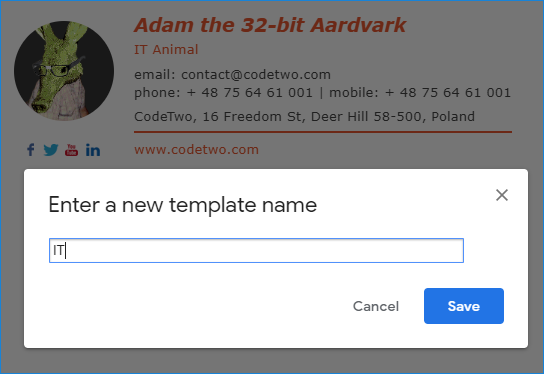 How to set up multiple signatures in Gmail - new template