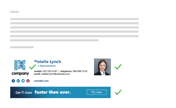 Embedded (in-line) image in email signature
