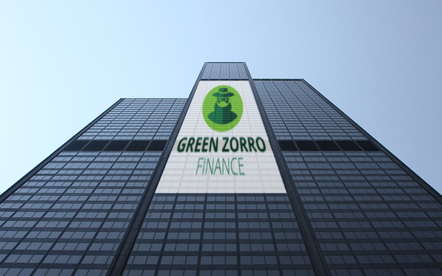 corporate identity green zorro finance logo