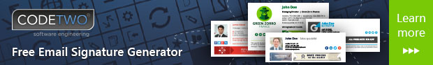 Use free Email Signature Generator to create your own professional signatures.