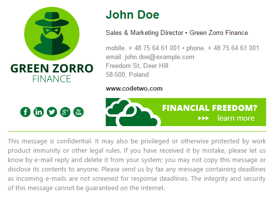 how to standardize email signatures in your company corporate signature format