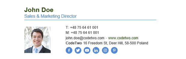 Arial font in email signature