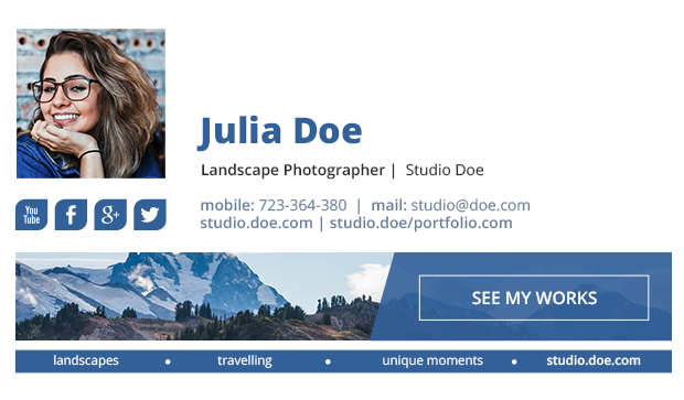 Landscape-Photographer email signature