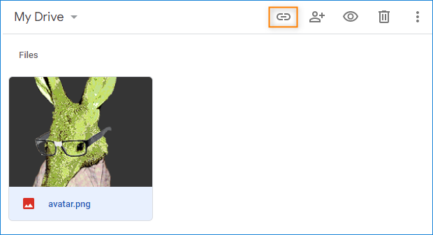 Share settings direct url in Google Drive