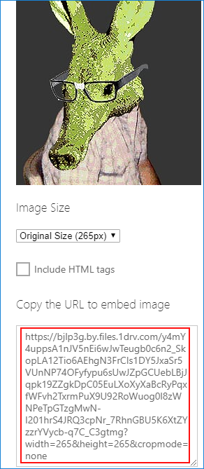 Direct image link in OneDrive 03