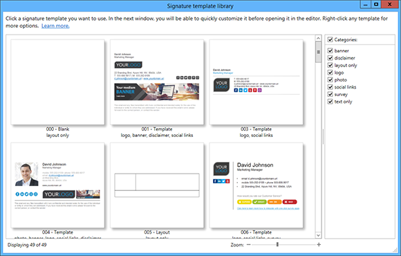 Template library