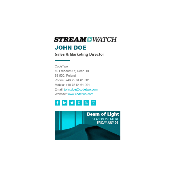 Stream Watch - with an animated gif logo