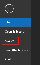 Save contact as a vCard