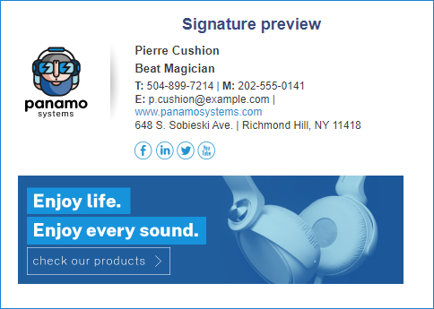 Email signature tool for graphic designers 03