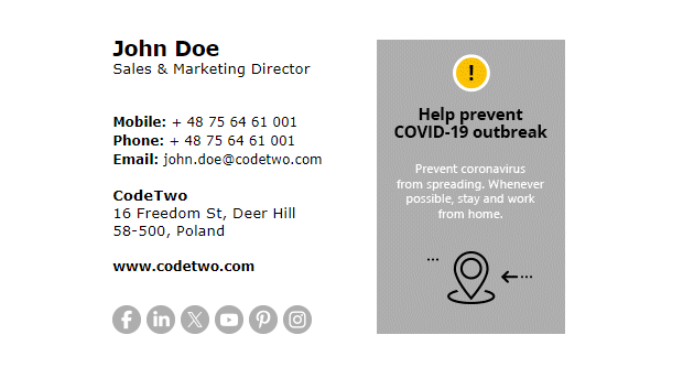 Help fight COVID-19 - template 3