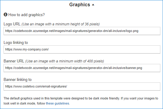 Signature generator guide-Insert graphics