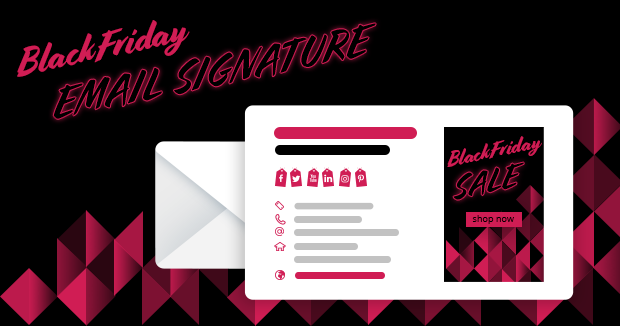 Free email signature designs for Black Friday & Cyber Monday