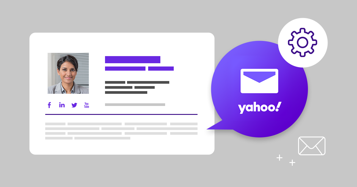 Setting up an email signature in Yahoo Mail