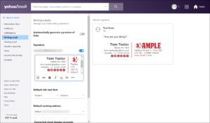 create email signature yahoo mail create email signature yahoo mail