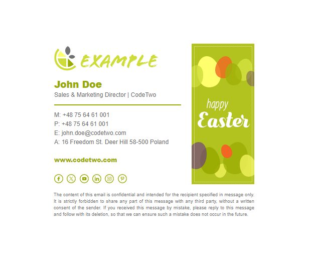 Free spring signature template – Spring green