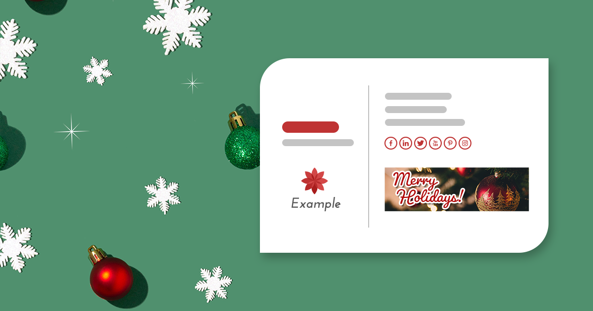 Christmas email signature inspirations for 2021
