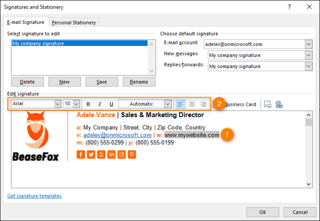 How To Add Hyperlink To Email Signature How to add links to an email signature
