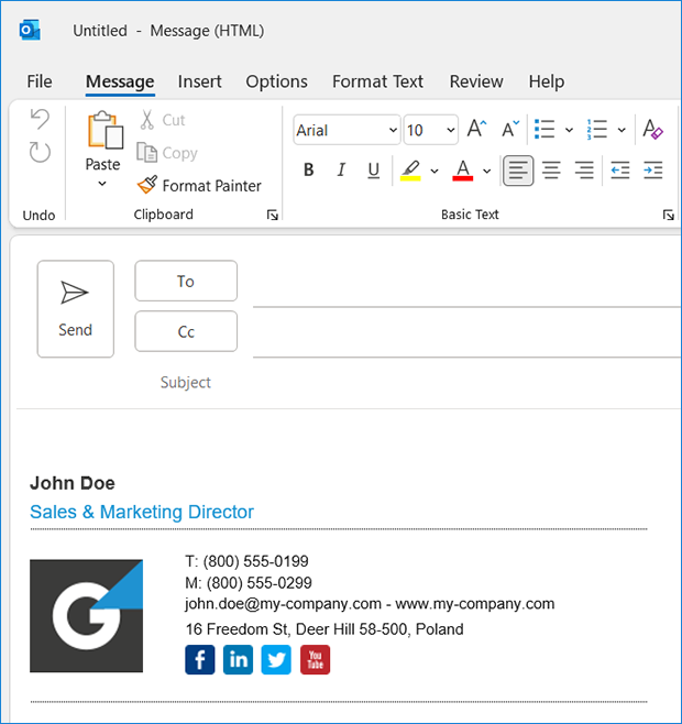 How to add email signatures in Outlook for Microsoft 365 and Outlook on the web (OWA) 36 Default signature for new messages